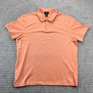 CK Calvin Klein Polo Shirt Men Extra Large XL Orange Casual Golf Shirt Golfer